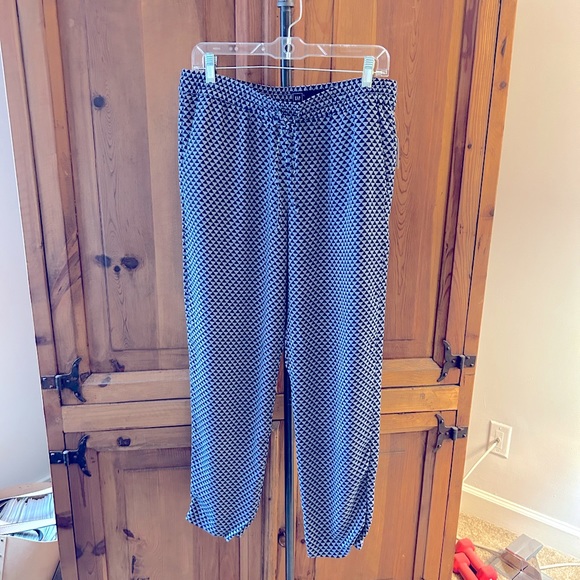 Drawstring Geometric Pants - Picture 1 of 6